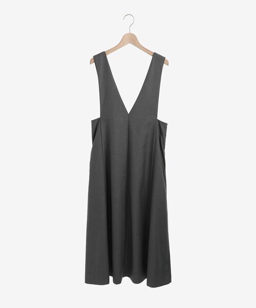 le.coeur blanc（ルクールブラン）の「セミフレア2wayジャンパースカート（ジャンパースカート・レディース・ブラック/グレー・38/36）」の9枚目の写真