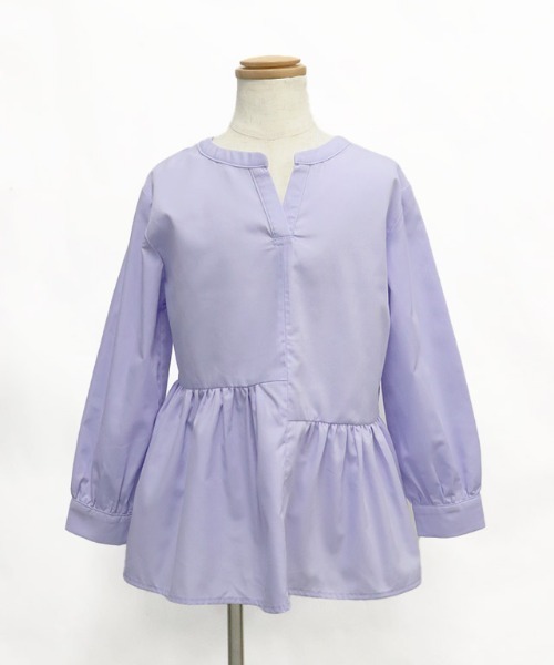 lulpini(ルルピー二)の「kids アシメギャザーブラウス(シャツ/ブラウス・キッズ・ラベンダー/イエロー/ピンク・S/M/L)」の18枚目の写真