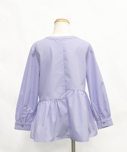 lulpini(ルルピー二)の「kids アシメギャザーブラウス(シャツ/ブラウス・キッズ・ラベンダー/イエロー/ピンク・S/M/L)」の20枚目の写真