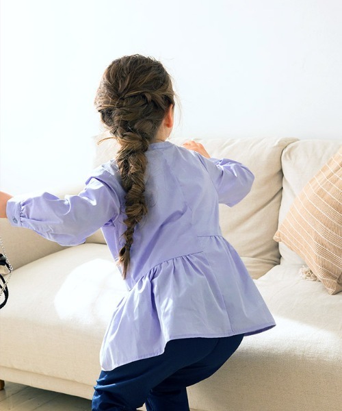 lulpini(ルルピー二)の「kids アシメギャザーブラウス(シャツ/ブラウス・キッズ・ラベンダー/イエロー/ピンク・S/M/L)」の10枚目の写真