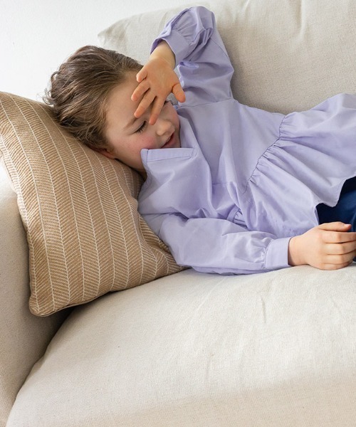 lulpini(ルルピー二)の「kids アシメギャザーブラウス(シャツ/ブラウス・キッズ・ラベンダー/イエロー/ピンク・S/M/L)」の12枚目の写真