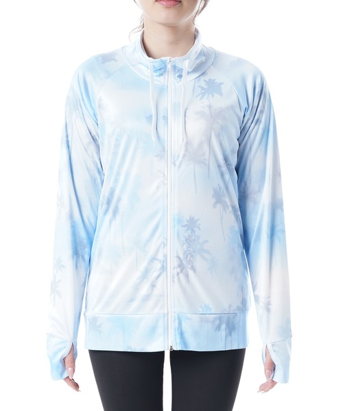 BENETTON (UNITED COLORS OF BENETTON)(ベネトンユナイテッドカラーズオブベネトン)の「【BENETTON:ベネトン】レディースプリントUVラッシュガード(ラッシュガード・レディース・ブルー/グリーン/コーラルピンク・MEDIUM/LARGE/X-LARGE)」の10枚目の写真