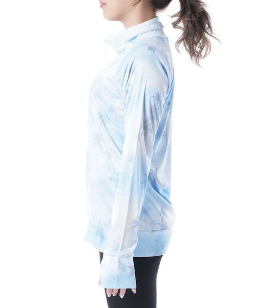 BENETTON (UNITED COLORS OF BENETTON)(ベネトンユナイテッドカラーズオブベネトン)の「【BENETTON:ベネトン】レディースプリントUVラッシュガード(ラッシュガード・レディース・ブルー/グリーン/コーラルピンク・MEDIUM/LARGE/X-LARGE)」の11枚目の写真