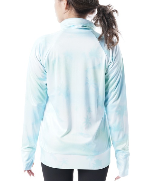 BENETTON (UNITED COLORS OF BENETTON)(ベネトンユナイテッドカラーズオブベネトン)の「【BENETTON:ベネトン】レディースプリントUVラッシュガード(ラッシュガード・レディース・ブルー/グリーン/コーラルピンク・MEDIUM/LARGE/X-LARGE)」の7枚目の写真