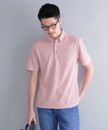 *SHIPS: 吸水速乾・UVケア Drymix（R) ワンポイント ロゴ ボタンダウン ポロシャツ
