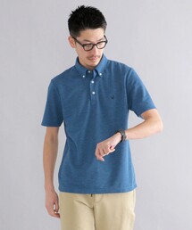*SHIPS: 吸水速乾・UVケア Drymix(R) ワンポイント ロゴ ボタンダウン ポロシャツ