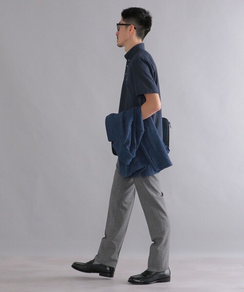 SHIPS（シップス）の「*SHIPS: 吸水速乾・UVケア Drymix（R) ワンポイント ロゴ ボタンダウン ポロシャツ（ポロシャツ・メンズ・ライトグレー/ブラック/ベージュ/ネイビー/ピンク/ブルー/ダークグレー/ロイヤルブルー/ライトブルー・SMALL/MEDIUM/LARGE/X-LARGE/XX-LARGE）」の19枚目の写真