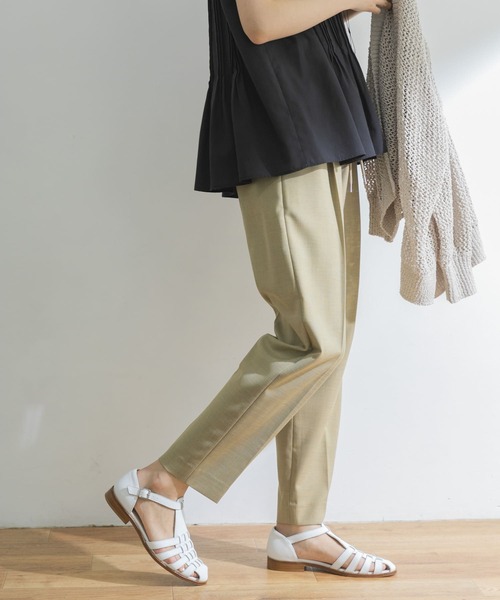 URBAN RESEARCH（アーバンリサーチ）の「ドロストテーパードパンツ（その他パンツ・レディース・チャコールグレー/グリーン系その他/チェック・38/36/34）」の2枚目の写真