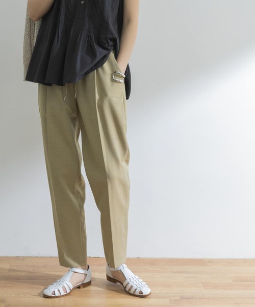 URBAN RESEARCH（アーバンリサーチ）の「ドロストテーパードパンツ（その他パンツ・レディース・チャコールグレー/グリーン系その他/チェック・38/36/34）」の10枚目の写真