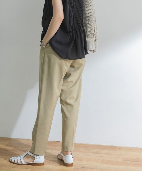 URBAN RESEARCH（アーバンリサーチ）の「ドロストテーパードパンツ（その他パンツ・レディース・チャコールグレー/グリーン系その他/チェック・38/36/34）」の12枚目の写真