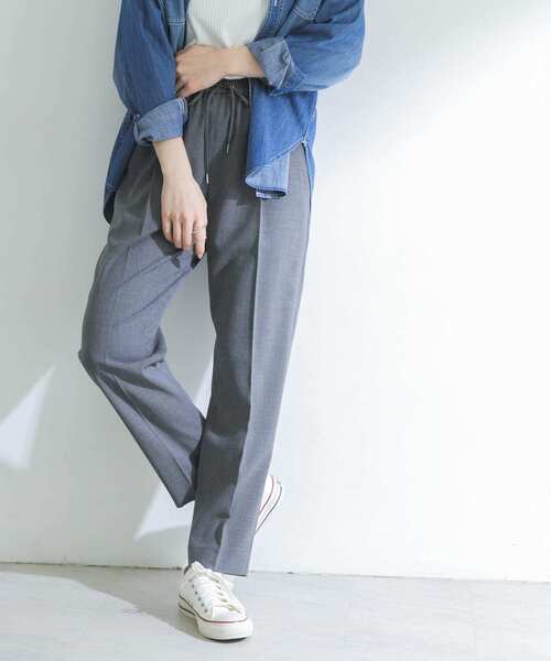 URBAN RESEARCH（アーバンリサーチ）の「ドロストテーパードパンツ（その他パンツ・レディース・チャコールグレー/グリーン系その他/チェック・38/36/34）」の18枚目の写真