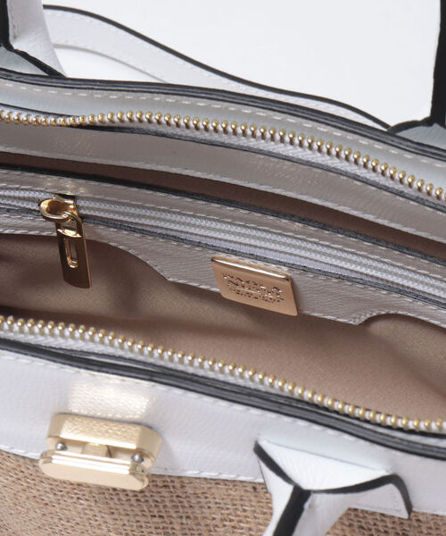 PAOLA NUTTI  （パオラヌッティ）の「【PAOLA NUTTI/パオラヌッティ】ストロー調レザートートS（トートバッグ・レディース・ホワイト系その他4/ブラック系その他3・FREE）」の5枚目の写真