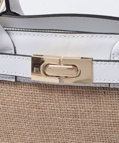 PAOLA NUTTI  （パオラヌッティ）の「【PAOLA NUTTI/パオラヌッティ】ストロー調レザートートS（トートバッグ・レディース・ホワイト系その他4/ブラック系その他3・FREE）」の8枚目の写真