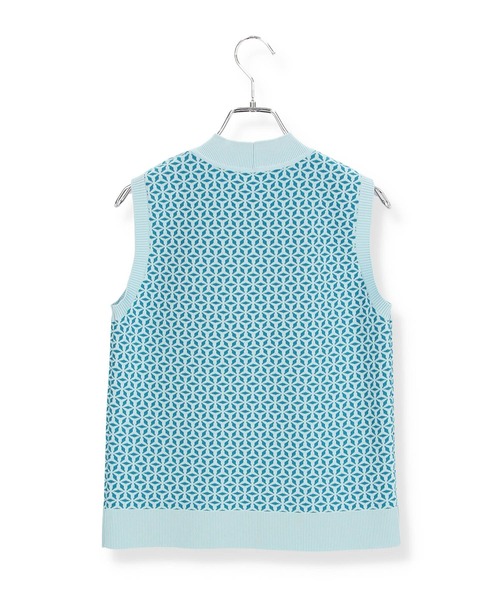 ROPE'(ロペ)の「ジャカードノースリーブニット(ベスト・レディース・グリーン系その他/ブルー系その他5/オレンジ系その他2・38)」の12枚目の写真