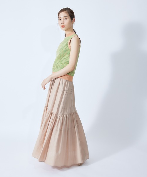 ROPE'(ロペ)の「ジャカードノースリーブニット(ベスト・レディース・グリーン系その他/ブルー系その他5/オレンジ系その他2・38)」の16枚目の写真