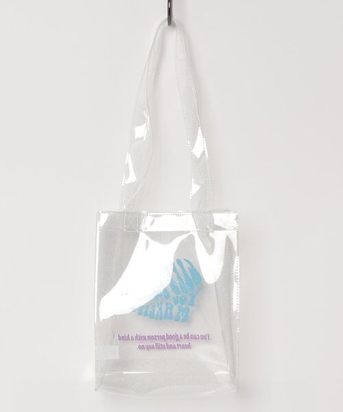 WEGO（ウィゴー）の「WEGO/ミニクリアトート（トートバッグ・レディース・ブラック/その他1/ホワイト系その他・FREE）」の12枚目の写真