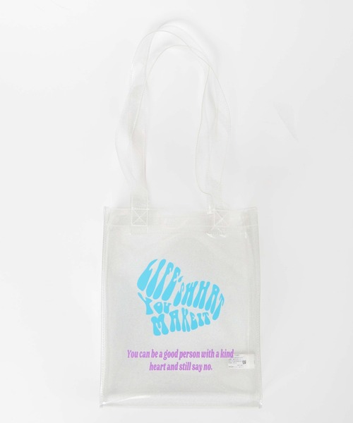 WEGO（ウィゴー）の「WEGO/ミニクリアトート（トートバッグ・レディース・ブラック/その他1/ホワイト系その他・FREE）」の11枚目の写真