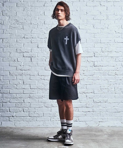 MSML（エムエスエムエル）の「LINE SOX（ソックス/靴下・メンズ・ブラック×ブラック/ブラック×レッド・FREE）」の13枚目の写真