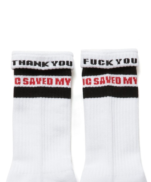 MSML（エムエスエムエル）の「LINE SOX（ソックス/靴下・メンズ・ブラック×ブラック/ブラック×レッド・FREE）」の11枚目の写真