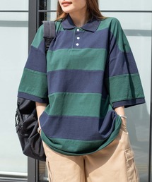 WEGO | WEGO/ヘビーウエイト ワイドボーダーBIGポロ(ポロシャツ)