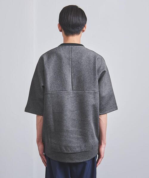 EN ROUTE(アンルート)の「<EN ROUTE(アンルート)> コットン/ポリエステル ダンボールニット ショートスリーブ(Tシャツ/カットソー・メンズ・ブラック/ネイビー・1/2/3)」の5枚目の写真