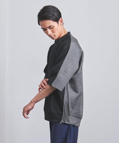 EN ROUTE(アンルート)の「<EN ROUTE(アンルート)> コットン/ポリエステル ダンボールニット ショートスリーブ(Tシャツ/カットソー・メンズ・ブラック/ネイビー・1/2/3)」の7枚目の写真