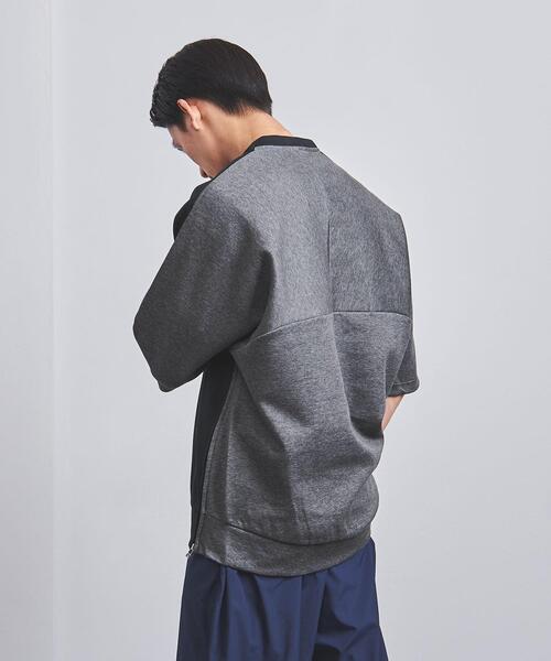EN ROUTE(アンルート)の「<EN ROUTE(アンルート)> コットン/ポリエステル ダンボールニット ショートスリーブ(Tシャツ/カットソー・メンズ・ブラック/ネイビー・1/2/3)」の8枚目の写真
