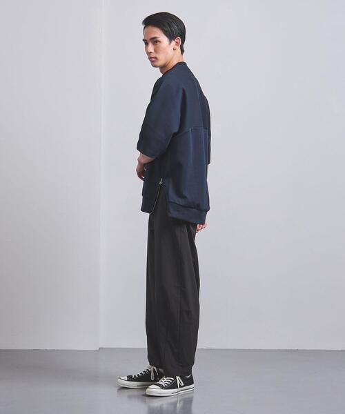 EN ROUTE(アンルート)の「<EN ROUTE(アンルート)> コットン/ポリエステル ダンボールニット ショートスリーブ(Tシャツ/カットソー・メンズ・ブラック/ネイビー・1/2/3)」の16枚目の写真