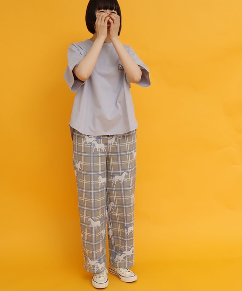 didizizi(ディディジジ)の「馬チェックJQ PT(その他パンツ・レディース・ベージュ/グリーン・FREE)」の21枚目の写真