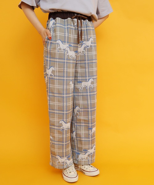 didizizi(ディディジジ)の「馬チェックJQ PT(その他パンツ・レディース・ベージュ/グリーン・FREE)」の18枚目の写真