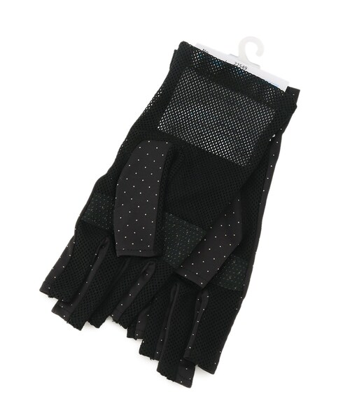 DRESKIP（ドレスキップ）の「◆【ソフィスタ/接触冷感】ショート指切りアームカバー（その他小物・レディース・ブラック系1/ブラック/アイボリー系1・00）」の5枚目の写真