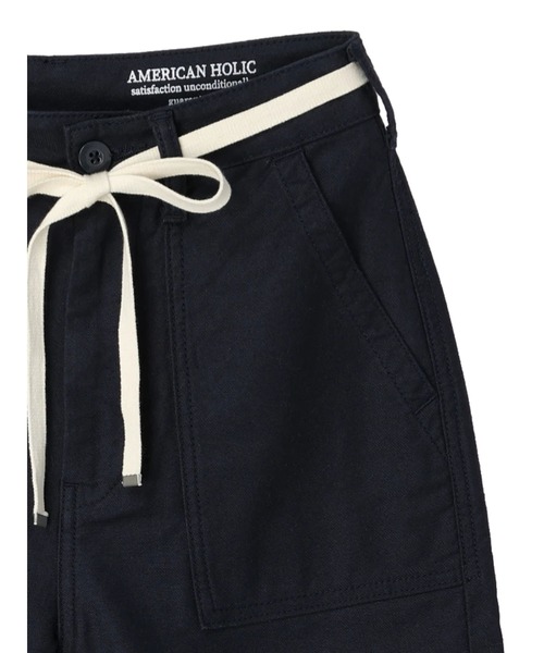 AMERICAN HOLIC(アメリカンホリック)の「【小柄女性向け】ベルト付きベーカーパンツ(カーゴパンツ・レディース・ネイビー/カーキ・XS)」の15枚目の写真