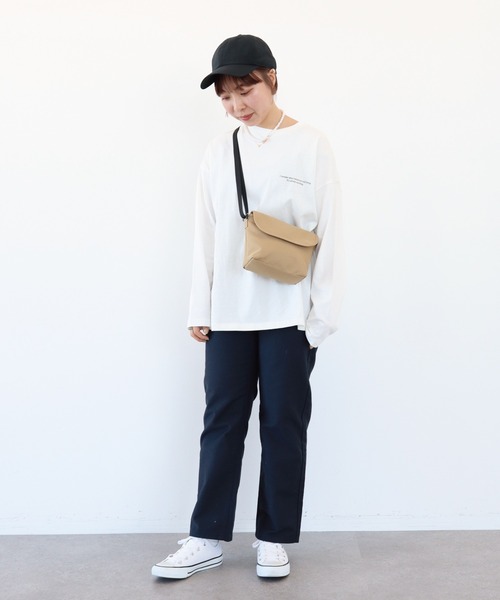 AMERICAN HOLIC(アメリカンホリック)の「【小柄女性向け】ベルト付きベーカーパンツ(カーゴパンツ・レディース・ネイビー/カーキ・XS)」の10枚目の写真
