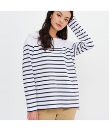 AIGLE | 吸水速乾 パネルボーダー 長袖Tシャツ(Tシャツ/カットソー)