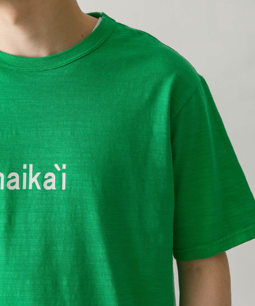 URBAN RESEARCH DOORS（アーバンリサーチドアーズ）の「melelana　半袖T-shirts（Tシャツ/カットソー・メンズ・ホワイト/ネイビー/イエロー/グリーン・MEDIUM/LARGE）」の8枚目の写真
