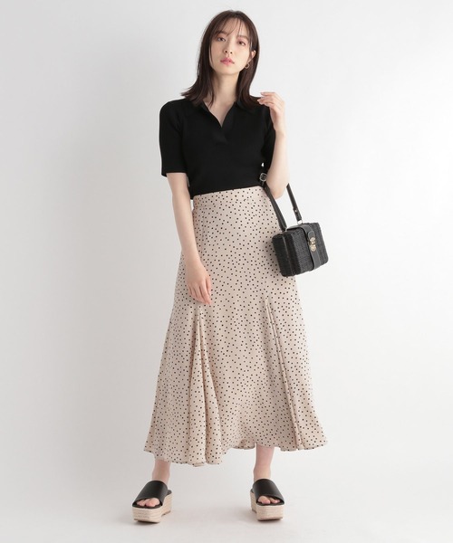 Andemiu（アンデミュウ）の「リブスキッパーニット279658（ニット/セーター・レディース・ホワイト/ブラック/オレンジ/ブルー・FREE）」の8枚目の写真