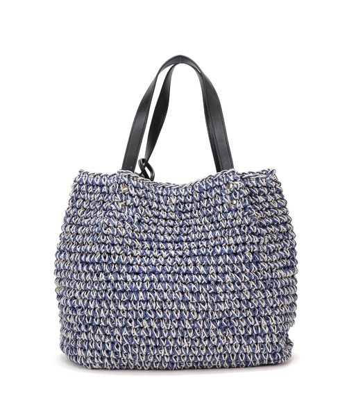 BASE（ベース）の「タッセル付きかごバッグ（かごバッグ・レディース・ブラック/グリーン/ベージュ/ネイビー・FREE）」の17枚目の写真