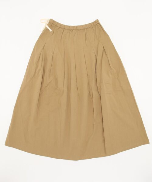 ALL ORDINARIES（オールオーディナリーズ）の「無地ダブルタックスカート（スカート・レディース・チャコールグレー/ベージュ/オリーブ/イエロー・F）」の5枚目の写真
