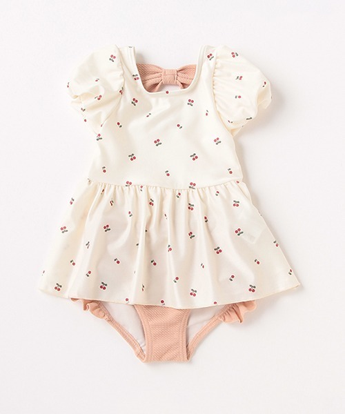 petit main(プティマイン)の「パフチェリータンキニ【SWIM】(水着・キッズ・オフホワイト/エメラルド・110cm/120cm/80cm/100cm/130cm/90cm)」の20枚目の写真