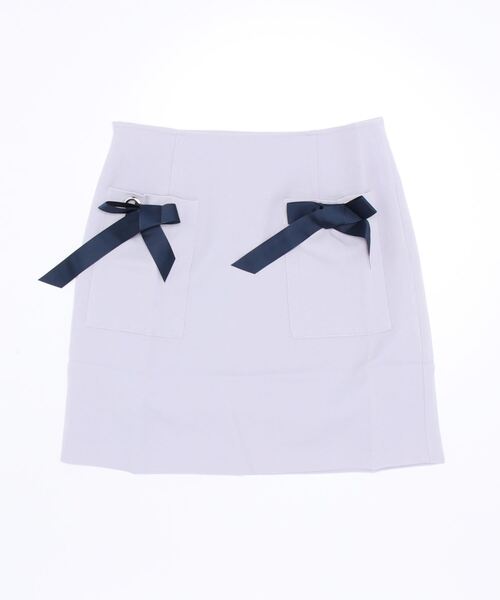 SPIGA（スピーガ）の「ポケットリボン付ミニSK（スカート・レディース・ネイビー系/グレー/ブルー・SMALL/MEDIUM）」の6枚目の写真