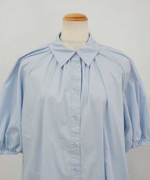 ANDJ(アンドジェイ)の「ボリュームスリーブチュニックブラウス(シャツ/ブラウス・レディース・ブラック/ホワイト/ライトブルー・M)」の19枚目の写真