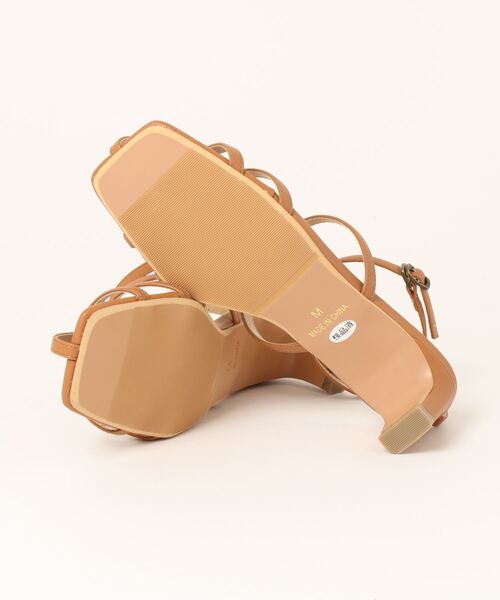 Realta(レアルタ)の「Realta(レアルタ)プレートヒールナローサンダル(サンダル・レディース・ブラック/グリーン/アイボリー/キャメル・LL/S/M/L)」の6枚目の写真