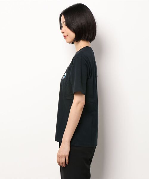 BABYDOLL（ベビードール）の「親子お揃い 夏モチーフ刺繍Tシャツ 6833A（Tシャツ/カットソー・レディース・ライトブルー/パープル/ホワイト/チャコールグレー/ライトグリーン系1/チェリーピンク/ライトイエロー/ストーン・XL/S/M/L）」の9枚目の写真