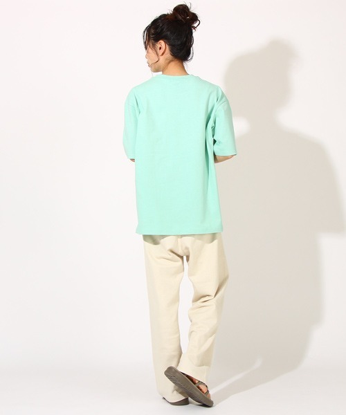 BABYDOLL（ベビードール）の「親子お揃い 夏モチーフ刺繍Tシャツ 6833A（Tシャツ/カットソー・レディース・ライトブルー/パープル/ホワイト/チャコールグレー/ライトグリーン系1/チェリーピンク/ライトイエロー/ストーン・XL/S/M/L）」の14枚目の写真