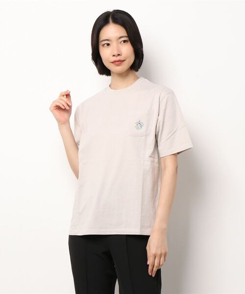 BABYDOLL（ベビードール）の「親子お揃い 夏モチーフ刺繍Tシャツ 6833A（Tシャツ/カットソー・レディース・ライトブルー/パープル/ホワイト/チャコールグレー/ライトグリーン系1/チェリーピンク/ライトイエロー/ストーン・XL/S/M/L）」の22枚目の写真