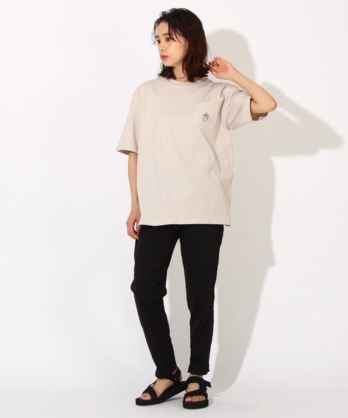 BABYDOLL（ベビードール）の「親子お揃い 夏モチーフ刺繍Tシャツ 6833A（Tシャツ/カットソー・レディース・ライトブルー/パープル/ホワイト/チャコールグレー/ライトグリーン系1/チェリーピンク/ライトイエロー/ストーン・XL/S/M/L）」の18枚目の写真