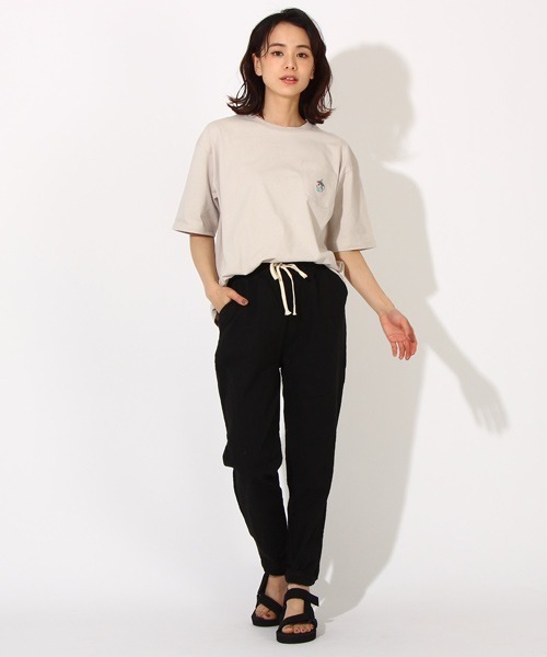 BABYDOLL（ベビードール）の「親子お揃い 夏モチーフ刺繍Tシャツ 6833A（Tシャツ/カットソー・レディース・ライトブルー/パープル/ホワイト/チャコールグレー/ライトグリーン系1/チェリーピンク/ライトイエロー/ストーン・XL/S/M/L）」の16枚目の写真