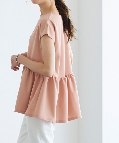 フレンチスリーブフレアTブラウス