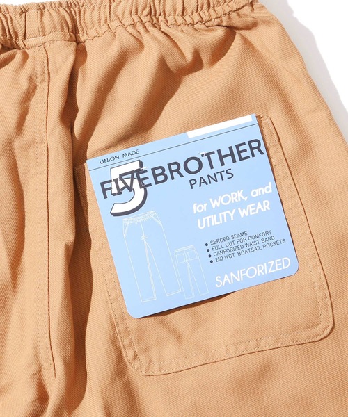 FIVE BROTHER（ファイブブラザー）の「FIVE BROTHER/ファイブブラザー LINEN EASY SHORTS イージーショーツ ハーフパンツ（その他パンツ・メンズ・ベージュ/グレー/ナチュラル・S/M/L）」の10枚目の写真
