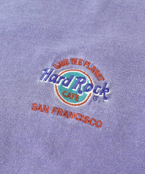 【ヴィンテージ古着】90's Hard Rock CAFE / ハードロックカフェ ロゴ 刺繍 Tシャツ USA製